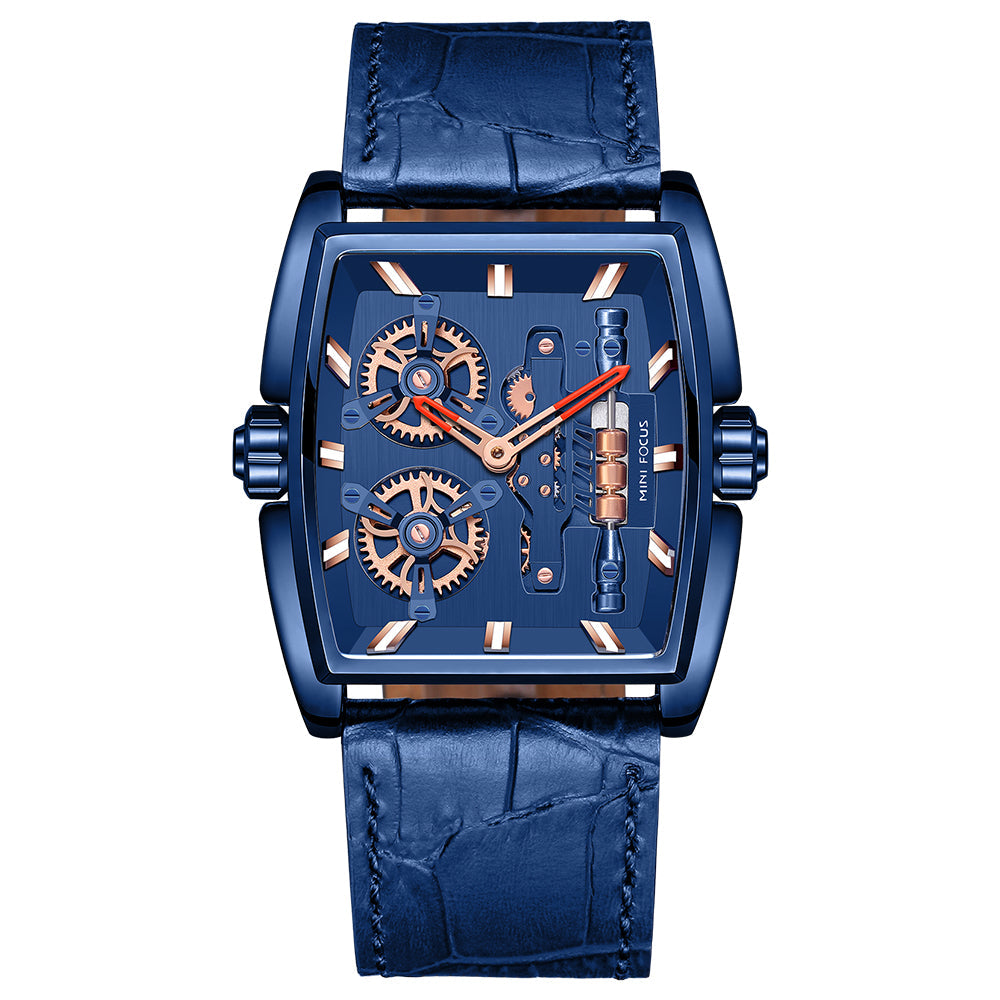 Tonneau Skeleton Classic — Leather — Blue Leather