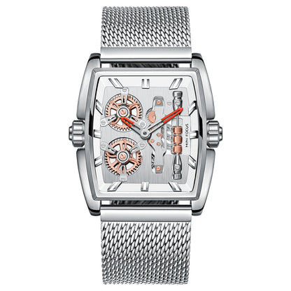 Tonneau Skeleton Classic — Steel — Silver Mesh
