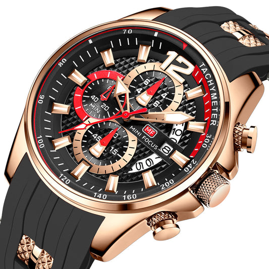 Racing Sport Chronograph — Rose Gold Black