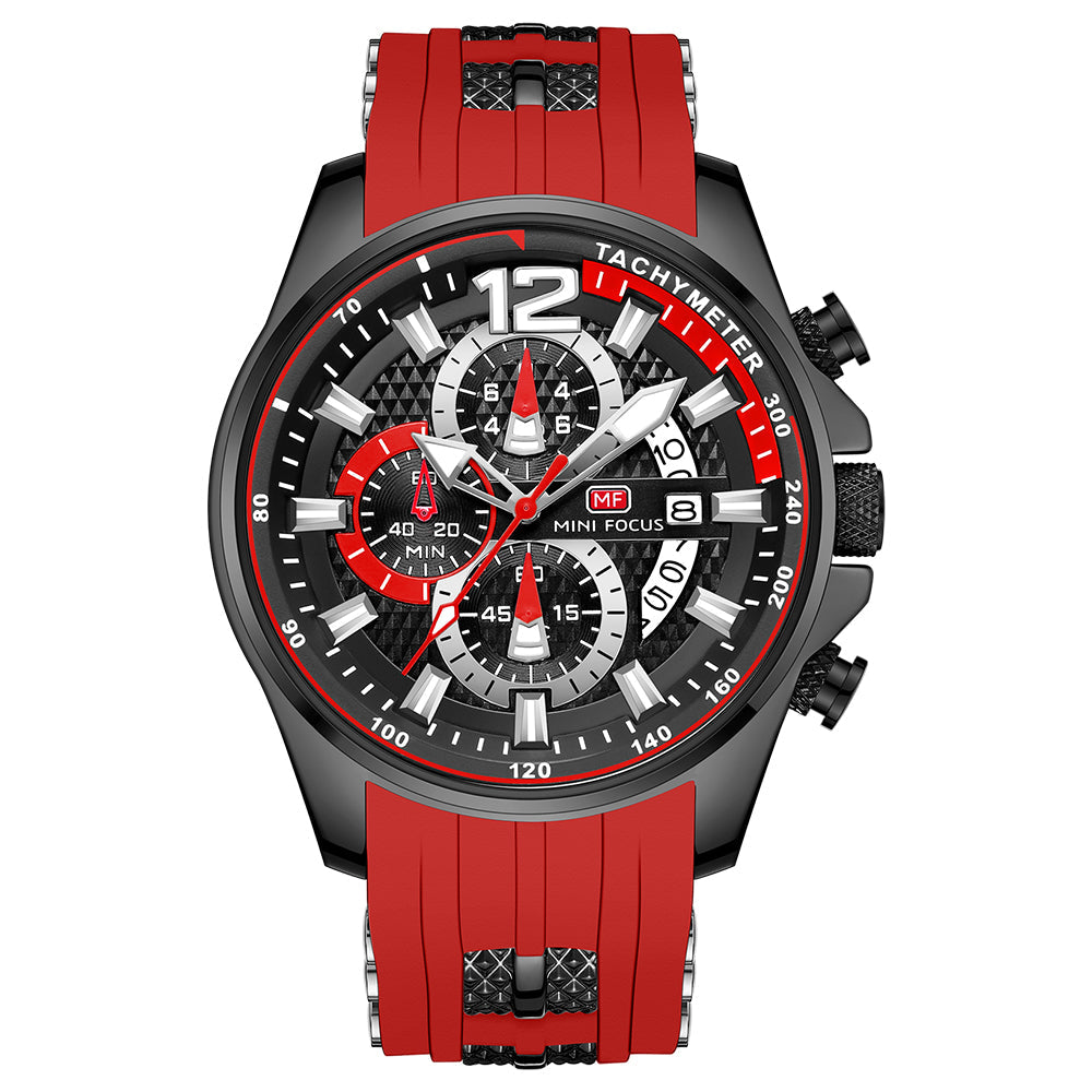 Racing Sport Chronograph — Black Red