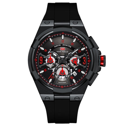 Bold Sport Chrono Silicone — Black