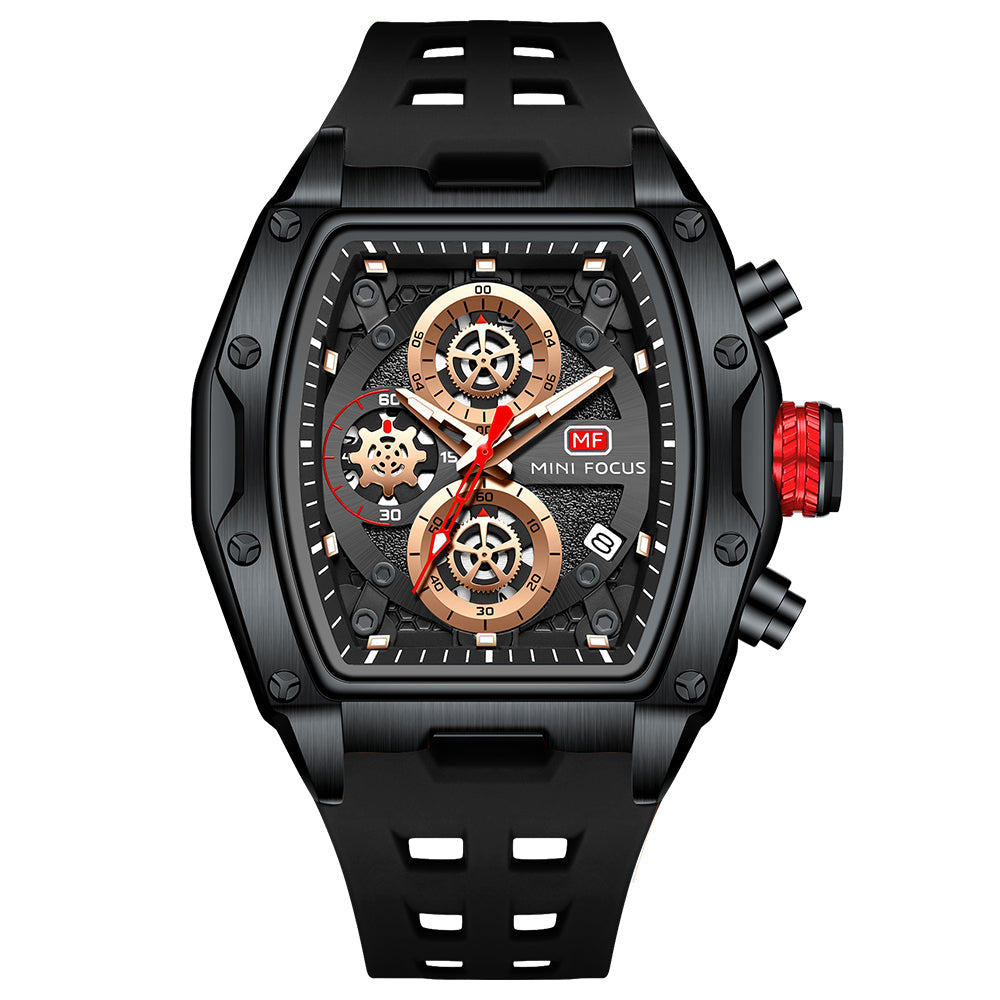 Tonneau Skeleton Chrono — Black