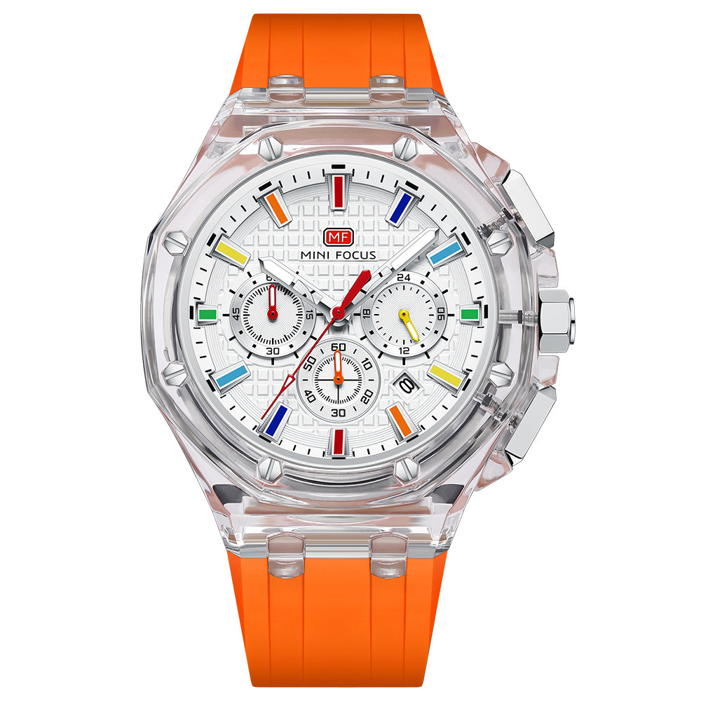 Octagon Sport Chronograph II — Orange White