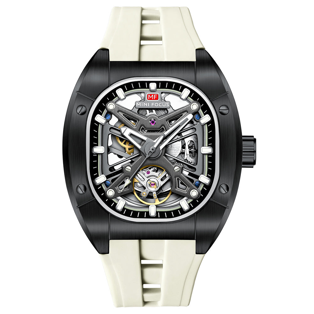 Tonneau Skeleton Silicone — Black White