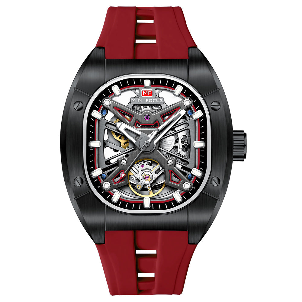Tonneau Skeleton Silicone — Black Red