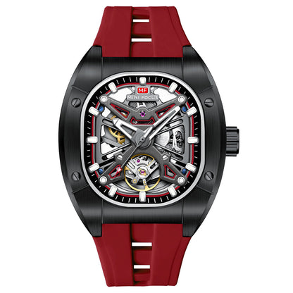 Tonneau Skeleton Silicone — Black Red