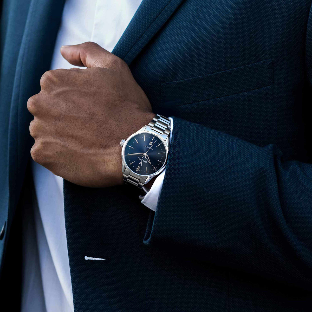 Icon Automatic - Silver/Blue — Vincero