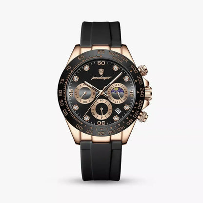 Amsterdam 42mm — Black & Rose Gold